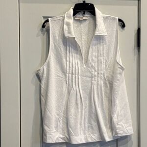 LOFT White Sleeveless Blouse